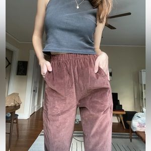 burgundy vintage corduroy pants